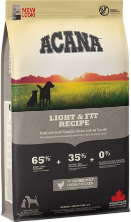 Acana light & fit z kurczakiem dla dorosłych psów z nadwgą 11,4kg