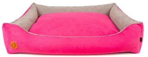 Lauren Design legowisko CEZAR kanapa różowa pikowana 110x90cm
