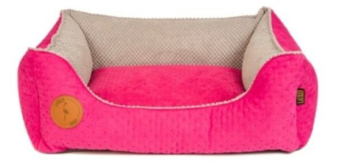 Lauren Design legowisko CEZAR kanapa różowa pikowana 60x50cm