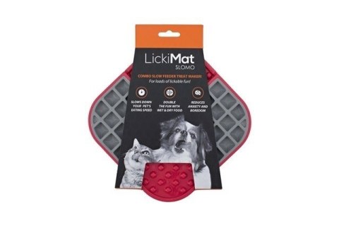 LickiMat Slomo czerwone dla psa i kota