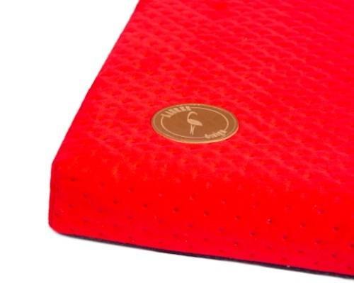 Lauren Design materac Demi COMFORT czerwony pikowany 100x80x5cm