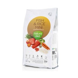 Natura Diet fish & rice mini ryba z ryżem dla psów małych ras 3kg