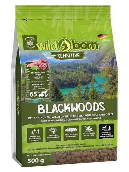 Wildborn sensitive blackwoods dziczyzna z ziemniakami dla dorosłych psów 500g