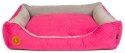 Lauren Design legowisko CEZAR kanapa różowa pikowana 70x60cm