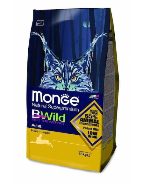 Monge BWild cat adult zając 1,5kg