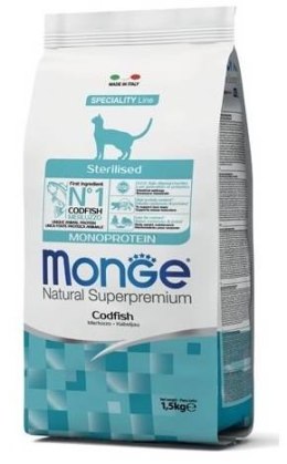 Monge cat monoprotein sterilised dorsz 1,5kg
