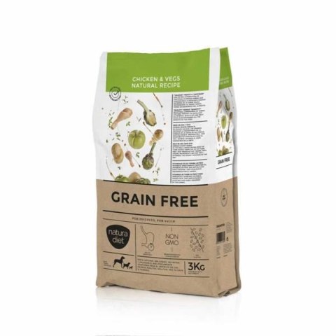 Natura Diet grain free chicken kurczak z warzywami bez zbóż 3 kg