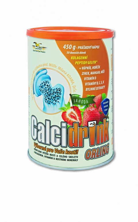 Calcidrink Orling proszek smakowy- truskawka 450 g