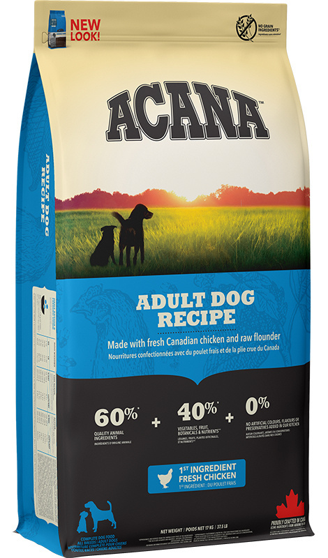 Acana adult dog recipe z kurczakiem dla dorosłych psów wszystkich ras 17kg