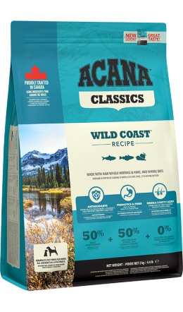 Acana Classics wild coast ze świeżej ryby dla dorosłych psów 2kg