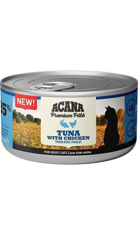 Acana premium pate tuńczyk kurczak dla kotów 85g