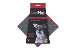 LickiMat Buddy Deluxe/ Tuff mata dla psa i kota czerwona