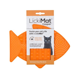 LickiMat Casper mata dla kota pomarańczowa