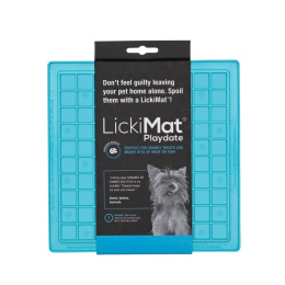 LickiMat Playdate mata niebieska dla psa i kota