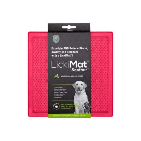 LickiMat Soother różowa mata dla psa i kota
