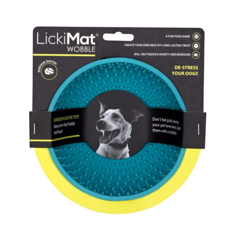 LickiMat Wooble niebieska miska dla psa