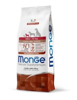 Monge monoprotein mini puppy junior jagnięcina z ryżem 7,5kg