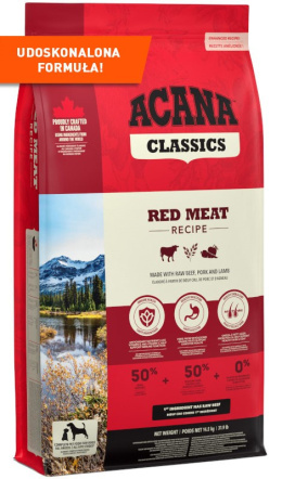 Acana classics red meat z mięsa wołowego dla dorosłych psów 14,5 kg
