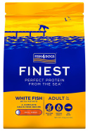 Fish4Dogs finest white fih adult z białej ryby oceanicznej dla dorosłych psów małych ras 1,5 kg