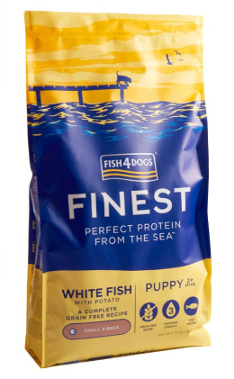 Fish4Dogs finest white fish puppy z białej ryby ocenicznej dla szczeniąt małych ras 12 kg
