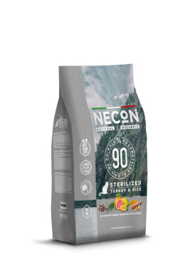 NECON NW sterilized cat turkey & rice - karma dla sterylizowanych kotów z indykiem i ryżem 400g