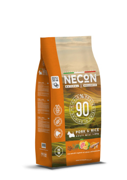NECON Natural Wellness mini adult pork & rice - karma dla dorosłych psów małych ras z wieprzowiną i ryżem 10 kg