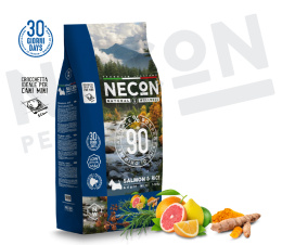 NECON Natural Wellness mini adult salmon & rice - karma dla dorosłych psów małych ras z łososiem, wieprzowiną i ryżem 800g