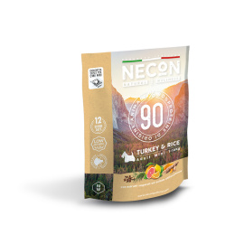 NECON Natural Wellness mini adult turkey & rice - karma dla dorosłych psów małych ras z indykiem, wieprzowiną i ryżem 800g
