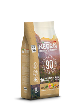 NECON Natural Wellness mini adult turkey & rice - karma dla dorosłych psów małych ras z indykiem, wieprzowiną i ryżem 10 kg