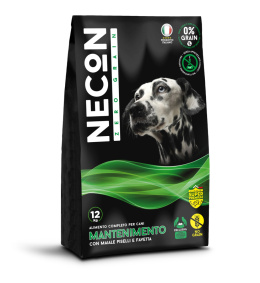NECON zero grain mantenimento mono białkowa karma z wieprzowiną i grochem dla dorosłych psów 3 kg