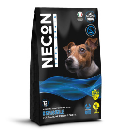 NECON zero grain sensible mono białkowa karma z łososiem bez zbóż dla psów wrażliwych 12 kg