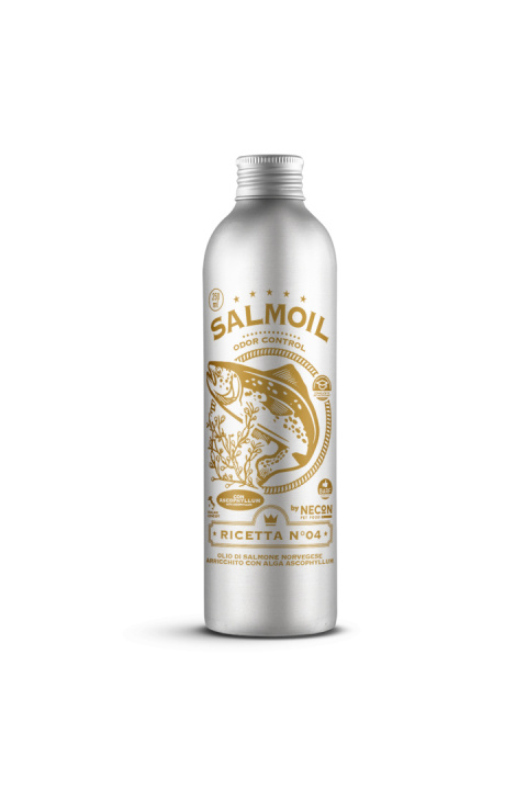 Salmoil receptura nr 4 - odor control, olej z łososia z wodorostami i przyprawami 250ml