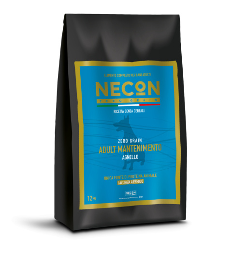 NECON zero grain mantenimento mono białkowa karma dla dorosłych psów z jagnięciną bez dodatku zbóż 12 kg