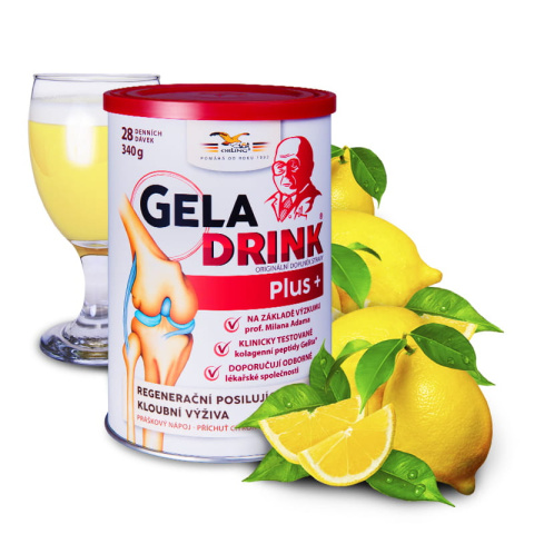 GELADRINK Plus proszek smakowy- cytryna 340g