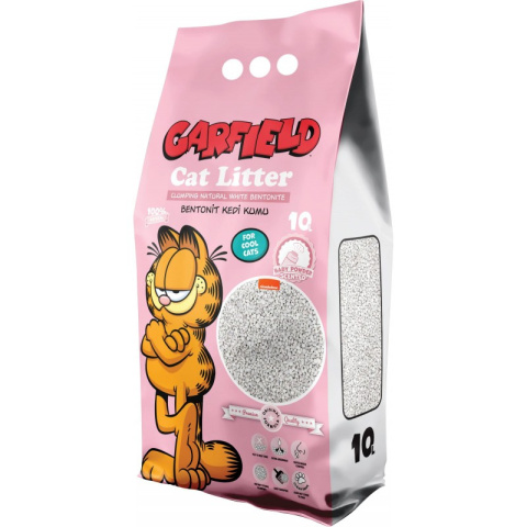 Garfield żwirek bentonit dla kota baby powder 10L